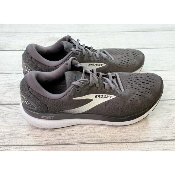 Brooks Men’s Ghost 16 Running Shoes Black Gray 1104181D090 Size 13 - Picture 5 of 10